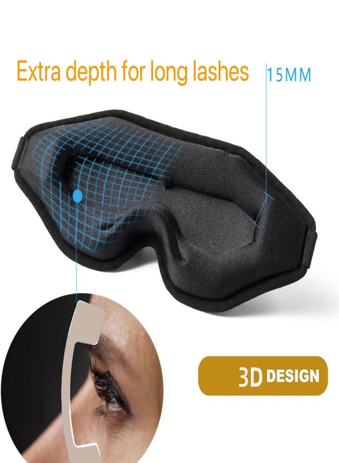 Fan Wu 3D Contoured Sleep Mask for Side Sleepers – Ultra Soft Blackout Eye Mask with Adjustable Strap, Zero Pressure on Eyes, Breathable & Lightweight Memory Foam for Travel, Nap, Shift Work - Image 5
